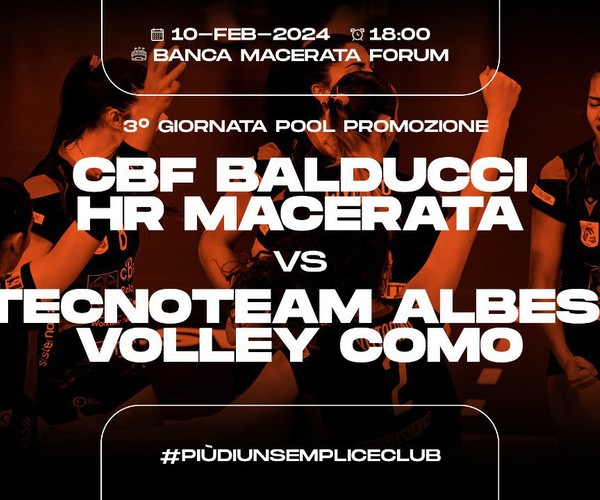Info prevendita biglietti CBF Balducci HR Macerata VS Albese Como di sabato 10 febbraio
