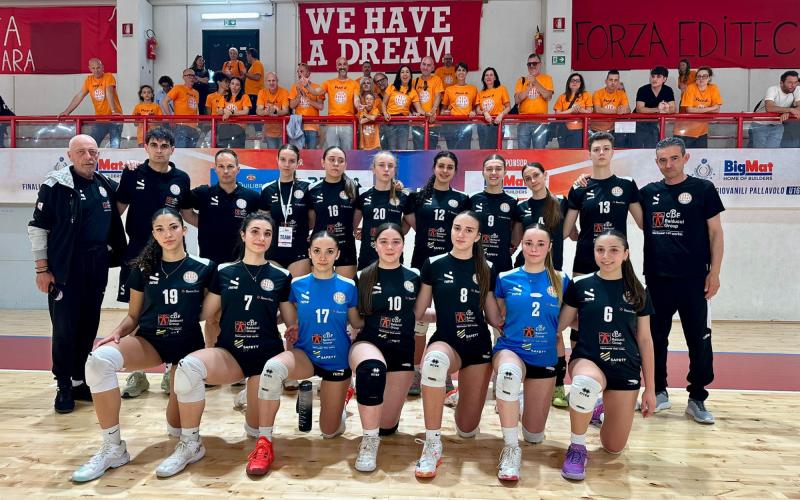 CBF Balducci Paoloni sconfitta in tre set da Cutrofiano nella prima gara delle Finali Nazionali Giovanili U16