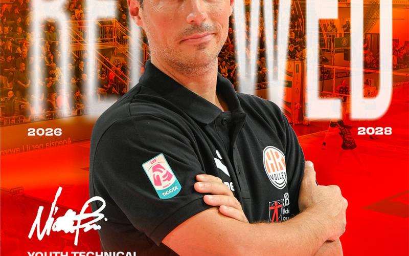 Nicola Bacaloni rinnova fino al 2028 come direttore tecnico del settore giovanile e lascia il ruolo di assistant coach in prima squadra